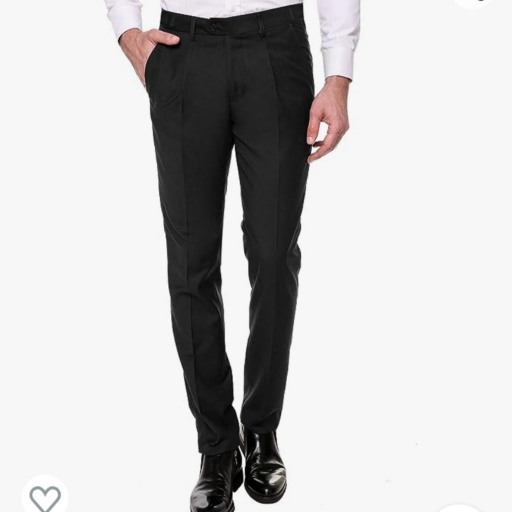 New In Pkg‎ Coofandy Men's Classic Flat Front No Iron Dress Pants 40